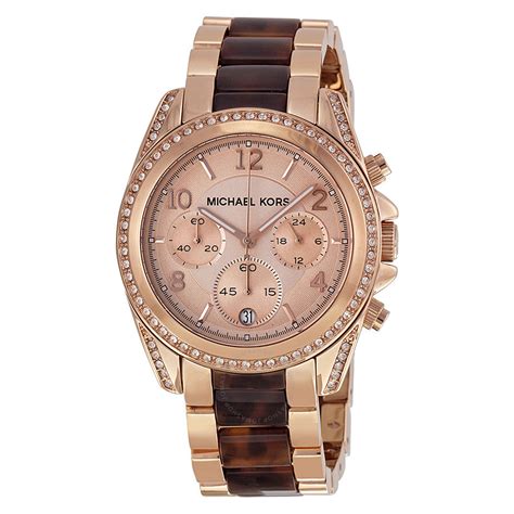 michael kors uhr weiß rose|michael kors gold tone watch.